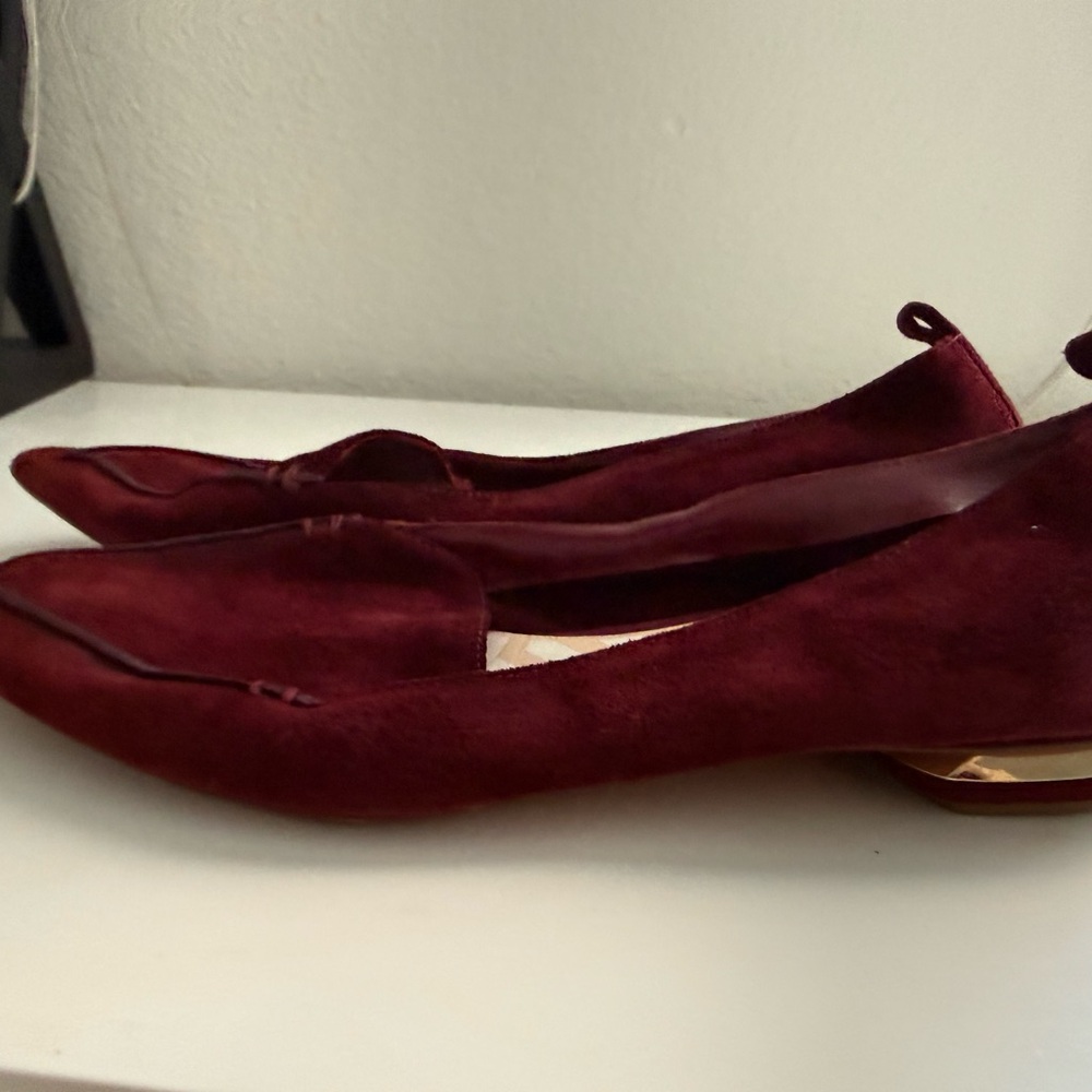 Nicholas Kirkwood Burgundy Suede Loafers - Picture 4 of 6